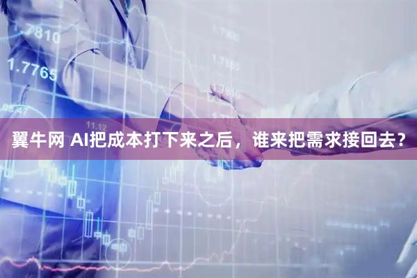 翼牛网 AI把成本打下来之后，谁来把需求接回去？